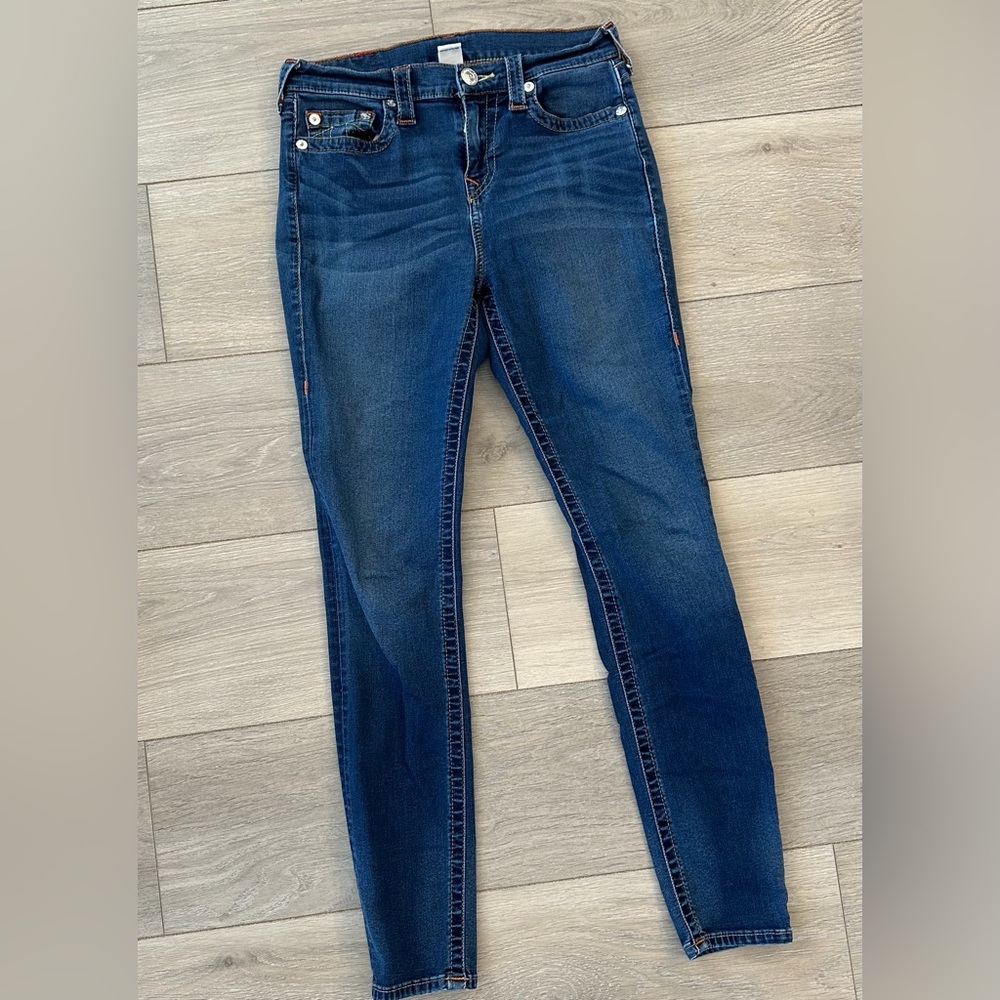 True Religion High Rise Skinny Stretch Jeana